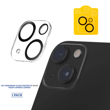 iPhone 15 / iPhone 15 Plus Tempered Glass Compatible For Back Camera Lens HD
